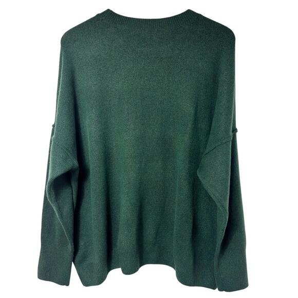 VINCE CAMUTO WOMEN'S HOLIDAY GREEN GOLD PEACE LONG SLEEVE SWEATER SIZE XXL NWT - Picture 3 of 7
